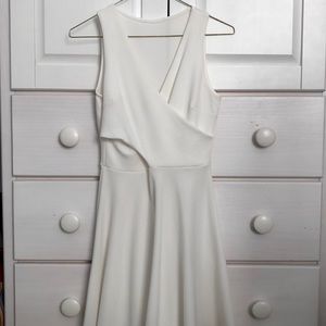 white short length dress